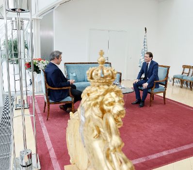 Am 11. Mai 2021 traf Bundeskanzler Sebastian Kurz (r.) im Rahmen seines Arbeitsbesuchs in M&uuml;nchen den bayrischen Ministerpr&auml;sident Markus S&ouml;der (l.).