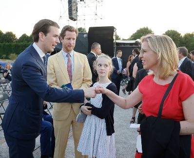 Am 18. Juni 2021 besucht Bundeskanzler Sebastian Kurz das Sommernachtskonzert im Sch&ouml;nbrunner Schlosspark.