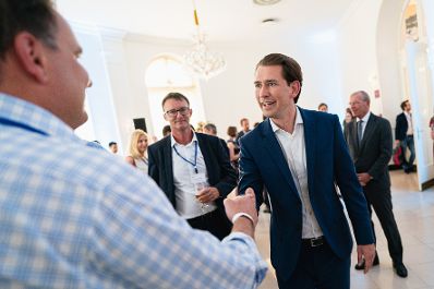 Am 8. Juli 2021 pr&auml;sentierten Bundeskanzler Sebastian Kurz (im Bild) und Bundesministerin Elisabeth K&ouml;stinger den &bdquo;Comeback-Plan f&uuml;r Tourismus&ldquo;.