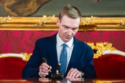 Am 20. November 2024 wurde Bundesminister Gunter Mayr (im Bild) angelobt.