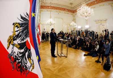 Am 11. Oktober 2021 gab Bundeskanzler Alexander Schallenberg (im Bild) ein Statement nach seiner Angelobung.