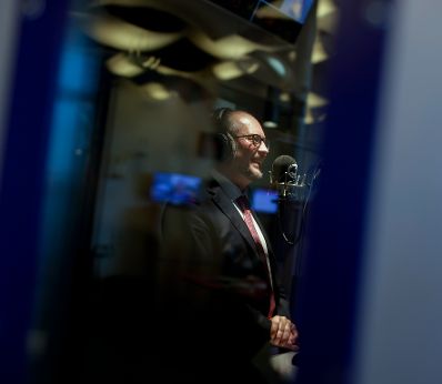 Am 15. Oktober 2021 besucht Bundeskanzler Alexander Schallenberg den &Ouml;3.