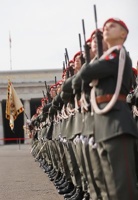Am 26. Oktober 2021 hielt Bundeskanzler Alexander Schallenberg im Rahmen der Angelobung der Rekrutinnen und Rekruten des &ouml;sterreichischen Bundesheeres auf dem Wiener Heldenplatz eine Rede zum &Ouml;sterreichischen Nationalfeiertag.