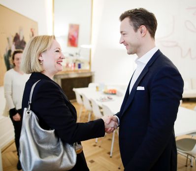 Am 9. J&auml;nner 2019 fand eine Pressekonferenz zur Ernennung der neuen Leiterin des Bundesdenkmalamt Erika Pieler (l.) mit Bundesminister Gernot Bl&uuml;mel (r.) statt.