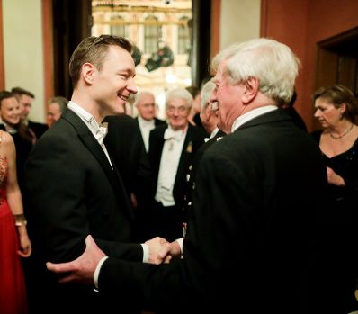 Am 26. J&auml;nner 2019 besuchte Bundesminister Gernot Bl&uuml;mel (l.) den Ball der Industrie und Technik.