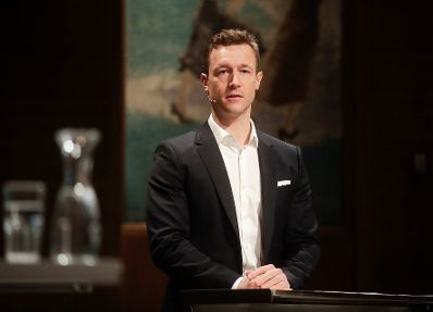 Am 30. J&auml;nner 2019 nahm Bundesminister Gernot Bl&uuml;mel (im Bild) an der &Ouml;1 Klartext Diskussion teil.