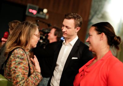 Am 30. J&auml;nner 2019 nahm Bundesminister Gernot Bl&uuml;mel (m.) an der &Ouml;1 Klartext Diskussion teil.