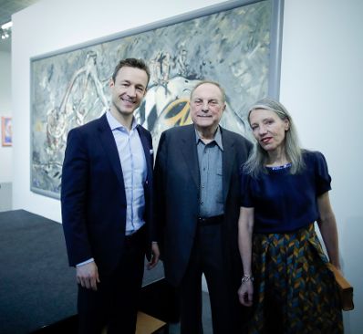 Am 31. J&auml;nner 2019 er&ouml;ffnete Bundesminister Gernot Bl&uuml;mel die Ausstellung "Feuerstelle.Attersee" im Belvedere 21.