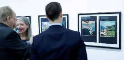 Am 31. J&auml;nner 2019 er&ouml;ffnete Bundesminister Gernot Bl&uuml;mel die Ausstellung "Feuerstelle.Attersee" im Belvedere 21.