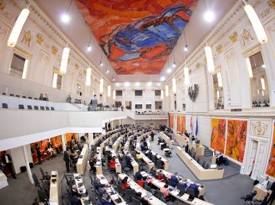 Am 15. Mai 2019 sprach Bundesminister Gernot Bl&uuml;mel in der Aktuellen Europastunde bei der Nationalratssitzung im Parlament.
