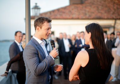 Am 24. Mai 2018 reiste Bundesminister Gernot Bl&uuml;mel anl&auml;sslich der Ausstellungser&ouml;ffnung im &Ouml;sterreich Pavillon auf der 16. Internationalen Architekturausstellung "La Biennale di Venezia" nach Venedig.