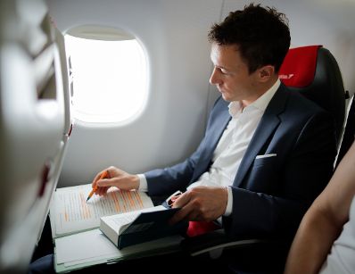 Am 24. Mai 2018 reiste Bundesminister Gernot Bl&uuml;mel (im Bild) anl&auml;sslich der Ausstellungser&ouml;ffnung im &Ouml;sterreich Pavillon auf der 16. Internationalen Architekturausstellung "La Biennale di Venezia" nach Venedig.