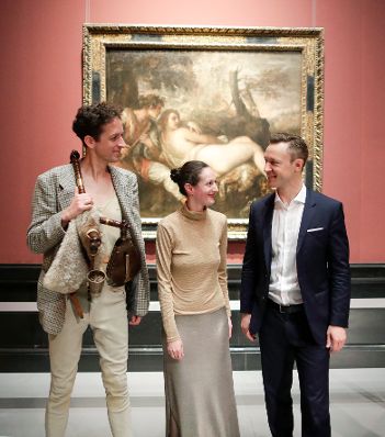 Am 25. Juni 2018 nahm Bundesminister Gernot Bl&uuml;mel (r.) an der Pressekonferenz zum Kulturprogramm des &ouml;sterreichischen EU-Ratsvorsitzes teil.