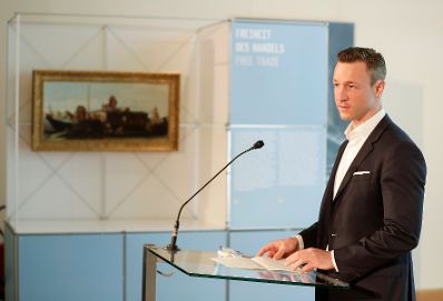 Am 25. Juni 2018 nahm Bundesminister Gernot Bl&uuml;mel (im Bild) an der Pressekonferenz zum Kulturprogramm des &ouml;sterreichischen EU-Ratsvorsitzes teil.