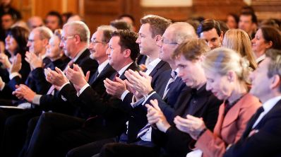 Am 6. November 2018 &uuml;berreichte Bundesminister Gernot Bl&uuml;mel gemeinsam mit EU-Kommissar Tibor Navracsics die Europ&auml;ischen Literaturpreise 2018.