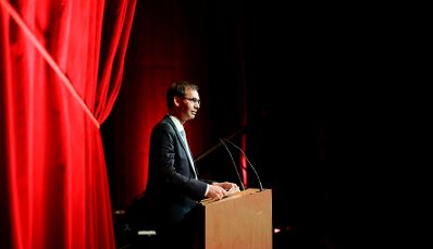 Am 15. November 2018 nahm Bundesminister Gernot Bl&uuml;mel an der Subsidiarit&auml;tskonferenz in Bregenz teil. Im Bild der Landeshauptmann Vorarlbergs Markus Wallner.