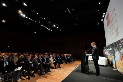 Am 16. November 2018 setzte Bundesminister Gernot Bl&uuml;mel (im Bild) seine Teilnahme an der Subsidiarit&auml;tskonferenz in Bregenz fort.