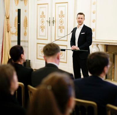 Am 13. Dezember 2018 fand eine Buchpr&auml;sentation &quot;20 Jahre Provenienzforschung&quot; im Bundeskanzleramt statt. Im Bild Bundesminister Gernot Bl&uuml;mel.
