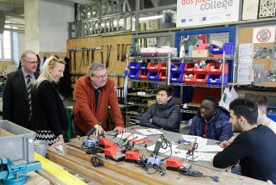 Am 25. Februar 2019 besuchte Bundesministerin Juliane Bogner-Strau&szlig; (im Bild) das Berufsp&auml;dagogische Institut der &Ouml;sterreichische JungArbeiterBewegung &Ouml;JAB.