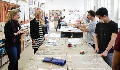 Am 25. Februar 2019 besuchte Bundesministerin Juliane Bogner-Strau&szlig; (im Bild) das Berufsp&auml;dagogische Institut der &Ouml;sterreichische JungArbeiterBewegung &Ouml;JAB.