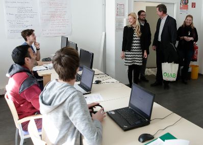 Am 25. Februar 2019 besuchte Bundesministerin Juliane Bogner-Strau&szlig; (im Bild) das Berufsp&auml;dagogische Institut der &Ouml;sterreichische JungArbeiterBewegung &Ouml;JAB.