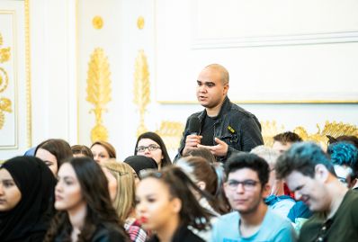 Am 28. Februar 2019 empfing Bundesministerin Juliane Bogner-Strau&szlig; Sch&uuml;lerinnen und Sch&uuml;ler der Initiative "Sch&uuml;lerInnen gestalten Wandel".