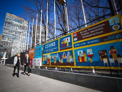 Am 11. M&auml;rz 2019 reiste Bundesministerin Juliane Bogner-Strau&szlig; (l.) nach New York zur Frauenstatuskommission der Vereinten Nationen.