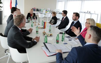 Am 26. M&auml;rz 2019 lud Bundesministerin Juliane Bogner-Strau&szlig; (im Bild) Mitglieder des Sozialpolitischen Arbeitskreis der CSU-Fraktion des Bayrischen Landtags zu einem Arbeitsgespr&auml;ch.