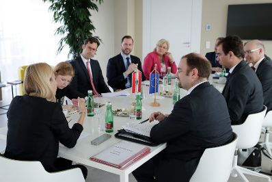 Am 26. M&auml;rz 2019 lud Bundesministerin Juliane Bogner-Strau&szlig; (im Bild) Mitglieder des Sozialpolitischen Arbeitskreis der CSU-Fraktion des Bayrischen Landtags zu einem Arbeitsgespr&auml;ch.