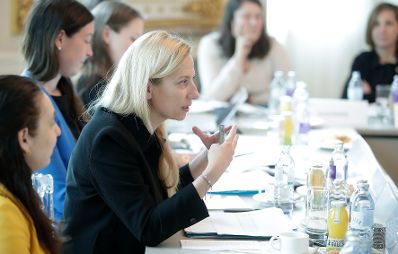 Am 28. M&auml;rz 2019 lud Bundesministerin Juliane Bogner-Strau&szlig; (im Bild) die zust&auml;ndigen Frauenlandesr&auml;tinnen zum Gewaltschutz-Gipfel ins Bundeskanzleramt.