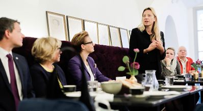 Am 30. April 2019 reiste Bundesministerin Juliane Bogner-Strau&szlig; anl&auml;sslich eines Bundesl&auml;ndertags nach K&auml;rnten. Im Bild beim Familienfr&uuml;hst&uuml;ck in Villach.