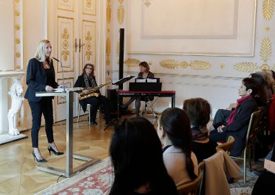 Am 8. Oktober 2018 &uuml;berreichte Bundesministerin Juliane Bogner-Strau&szlig; (im Bild) den Lebenswerk-Preis und die K&auml;the-Leichter-Preise 2018.