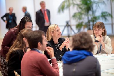 Am 12. Oktober 2018 nahm Bundesministerin Juliane Bogner-Strau&szlig; (im Bild) anl&auml;sslich des &Ouml;sterreichischen Vorsitzes im Rat der Europ&auml;ischen Union an der Informellen Tagung der Gleichstellungsministerinnen und -minister teil.