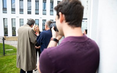 Am 17. Oktober 2018 nahm Bundesministerin Juliane Bogner-Strau&szlig; (im Bild) an der Er&ouml;ffnung des Kindergartens Sonneninsel am Austria Campus teil.