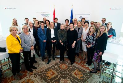 Am 30. Oktober 2018 nahm Bundesministerin Juliane Bogner-Strau&szlig; am CEO Business Lunch im Bundeskanzleramt teil.