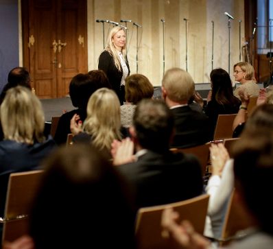 Am 12. November 2018 nahm Bundesministerin Juliane Bogner-Strau&szlig; (im Bild) an der Podiumsdiskussion bei der Enquete &bdquo;100 Jahre Frauenwahlrecht&quot; teil.