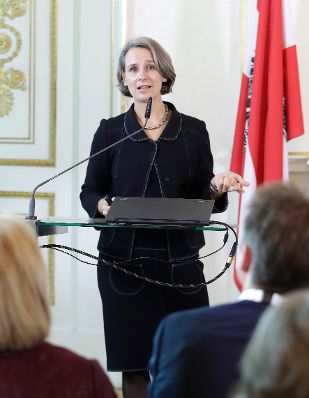 Am 13. November 2018 fand das &quot;Fachsymposium Familie.Arbeit.Zukunft &ndash; Ver&auml;nderungen in der Arbeitswelt&quot; im Bundeskanzleramt statt. Im Bild Ulrike Zartler vom Institut f&uuml;r Soziologie an der Universit&auml;t Wien.