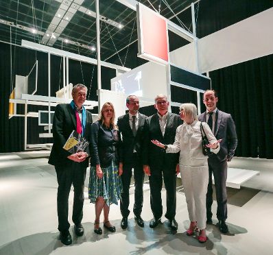 Am 14. Juni 2016 er&ouml;ffnete Kunst- und Kulturminister Thomas Drozda die Ausstellung "FRIEDRICH KIESLER. Lebenswelten" im Museum f&uuml;r angewandte Kunst (MAK).