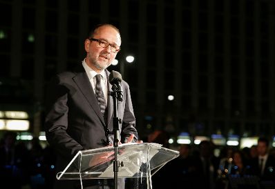 Am 20. Juni 2016 hielt Kanzleramtsminister Thomas Drozda (im Bild) eine Rede anl&auml;sslich der Enth&uuml;llung des Alban Berg Denkmals.