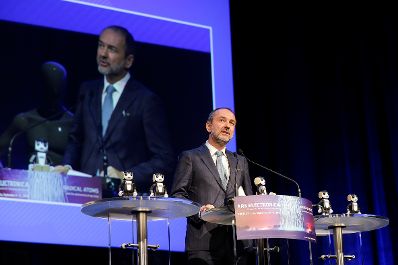 Am 9. September 2016 nahm Kunst- und Kulturminister Thomas Drozda an der Ars Electronica Gala teil. Im Bild bei der Festansprache.