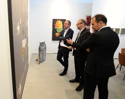 Am 21. September 2016 besuchte Kunst-und Kulturminister Thomas Drozda die viennacontemporary, &Ouml;sterreichs internationale Kunstmesse in der Marxhalle Wien.