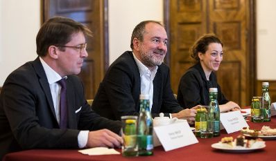 Am 7. Oktober 2016 empfing Kanzleramtsminister Thomas Drozda (im Bild) den Pr&auml;sidenten des Schwedischen Reichstags Urban Ahlin zu einem Arbeitsgespr&auml;ch.