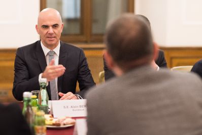 Am 18. November 2016 empfing Kunst- und Kulturminister Thomas Drozda den Vorsteher des Eidgen&ouml;ssischen Departement des Innern, Bundesrat Alain Berset (im Bild) zu einem bilateralen Arbeitsgespr&auml;ch.