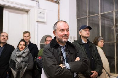 Am 19. November 2016 besuchte Kunst- und Kulturminister Thomas Drozda (im Bild) Ateliers und Studios anl&auml;sslich der Vienna Art Week.