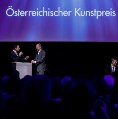 Am 25. J&auml;nner 2017 er&ouml;ffnete Kunst- und Kulturminister Thomas Drozda (im Bild) die Preisverleihung "&Ouml;sterreichischer Kunstpreis 2016".