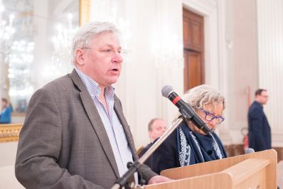 Am 24. M&auml;rz 2017 besuchte Kunst- und Kulturminister Thomas Drozda die Ausstellung "Woman Power" von Maria Lassnig im Palazzo Pitti in Florenz. Im Bild Kurator Wolfgang Drechsler.