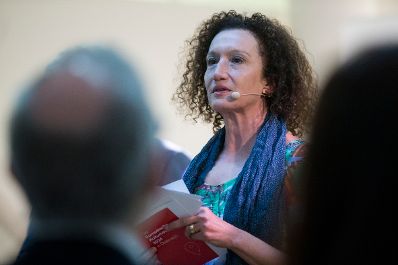 Am 9. Juni 2017 nahm Kunst- und Kulturminister Thomas Drozda an der Veranstaltung "Europ&auml;ische Kulturhauptstadt 2024 - Mehr Kultur durch mehr Europa" teil. Im Bild die Moderatorin Konstanze Breitebner.