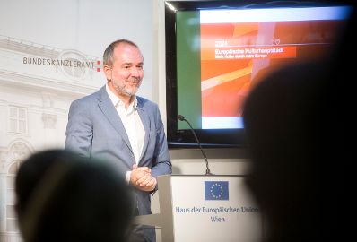 Am 9. Juni 2017 nahm Kunst- und Kulturminister Thomas Drozda (im Bild) an der Veranstaltung "Europ&auml;ische Kulturhauptstadt 2024 - Mehr Kultur durch mehr Europa" teil.