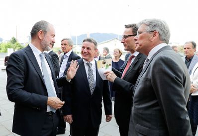 Am 16. Juli 2017 er&ouml;ffnete Kunst- und Kulturminister Thomas Drozda (l.) den Carinthischen Sommer in Villach. Im Bild mit dem Landeshauptmann von K&auml;rnten Peter Kaiser (r.).