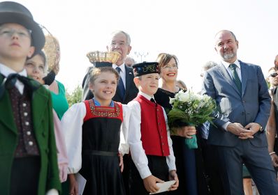 Am 19. Juli 2017 besuchte Kunst- und Kulturminister Thomas Drozda (r.) die Er&ouml;ffnung der Bregenzer Festspiele in Vorarlberg.